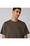 Vintage Fit Two Horse Brand Men's Crew Neck Back Patterned Brown T-Shirt 87373-0494 - 4