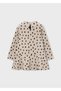 Beige Girls' Dress with Bag Set 4912 - 2