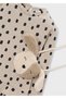 Beige Girls' Dress with Bag Set 4912 - 3