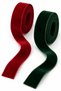 Red and Dark Green Velvet Ribbon Set 2 cm 2 X 5 Meters Christmas Gift Wrapping - 5