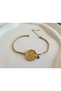 Doric Flower of Life Symbol Steel Bracelet - 2