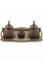 Ottoman Motif Turkish Coffee Cup Set with Lid and Tray Special Metal Presentation Set - 2