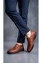 Makosen Laceless Genuine Leather Orthopedic Insoles Non-Slip Sole Daily Men's Shoes