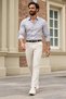 Men's Long Sleeve Classic Collar Gray Shirt - 5