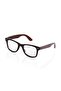 Wayfarer Coffee Patterned Blue Light Protective Glasses Optically Compatible - 3