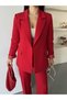 Blazer Jacket Wide-Leg Pants Set