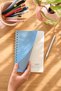 2027 Yearly Weekly Agenda-Spiral Bound A5. Vegan Leather Flexible Cover - Light Blue - 3