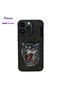 حافظة من السيليكون بنمط منقوش ثلاثي الأبعاد لهاتف iPhone 15 Pro Max، غطاء جهاز إكسسوارات بتصميم ثلاثي الأبعاد، زينة للهاتف - 3