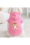 Pink Naruto Dog Printed Dog Sweatshirt |   Hooded, Fleece Fabric, Winter Dog Clothing