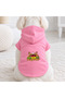 Pink Maniac Kopek Printed Dog Sweatshirt |   Hooded, Fleece Fabric, Winter Dog Clothing