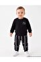 Boys' Striped 1-2-3-4 Years Old Winter 3 Threaded Ribbed 2-Piece Top and Bottom Tracksuit Set