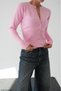 Sweater cardigan with snaps