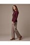 Women's Polo Collar Buttoned Knitted Patterned Sweater - 5