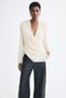 Crinkled wrap blouse - 2