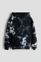 Printed brushed-inside hoodie