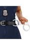 8Pcs Police Costume Accessory Set, Police Hat, Handcuffs, Badge, Walkie-talkie, Whistle, Tie, Sunglasses, Role Play Props for Kids Halloween Carnival Party Cosplay Dress Up - 3