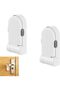 Child Safety Door Lever Lock,2 Pieces,No-Drill Adhesive Installation,Double Switch Design for Toddlers and Pets