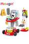 29PCS Cleaning Tools Set, Toddler Cleaning Toy Set, Detachable Housekeeping Cart with Broom, Dust Pan and Spray Bottle