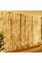 خيوط ستائر زخرفية بإضاءة LED بيضاء 2.4 × 3 × 3 متر - 3