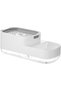 Kitchen Soap Dispenser with Sponge Holder,Dish Detergent Dispenser for Kitchen Sink,White