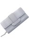 Slim Double Passport Travel Wallet,RFID Blocking Holder with ID Window and Card Slots,Grey