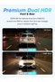 4K Dash Cam for Cars Front and Rear, 2160P+1080P Dual STARVIS 2 IMX678 IMX662 Dashcam, Dual HDR, 32G eMMC, 3K/60FPS, 4G LTE Support, 5G WiFi GPS, 3" IPS, Night Vision, 24H Parking Mode, Z60 Pro - 5