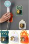 Adhesive Animal Figured Movable Shower Head Holder, No Drilling, Angle Adjustable Bathroom Shower Hanger