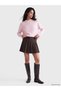 Quality Pieces from Çelebi Store Arched Plaid Embroidered Pleated Mini Skirt