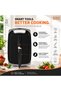 19 Piece Kitchen Utensil Set with Knife, Silicone Cooking Utensils with Wooden Handles Stainless Steel Kitchen Knives Cutting Boards Storage Holder Non Stick Cooking Tools for Home Kitchen Black - 7