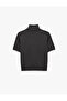 Viscose Short Sleeve Turtleneck Knitwear Sweater - 7