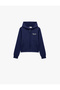 Printed Hooded Modal Sweatshirt with Zipper Pocket - 3