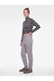 Comfortable Fit Pajama Bottoms with Raised Waistband, Laces and Pockets - 2