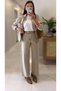 Cs Mellis Snow Wash Beige Denim Jacket and Pants Set - 5