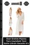 Special Production Pajama Style Dowry Set New Bride Lycra Nightgown 6-Piece