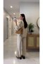 Cs Mellis Snow Wash Beige Denim Jacket and Pants Set - 2
