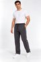 Men's Smoked 3-Thread Fleece Lined Comfortable Cut Sweatpants with Adjustable Leg Detail - 2