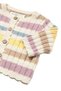 Girl's Multi-Colored Striped Knitted Cardigan 2301 – - 2
