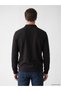 Peak New Season Anthracite Polo Collar Men's Sweatshirt - 4