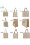 Reusable Multi Purpose Shopping and Beach Jute Bags Pack of 6 - 3