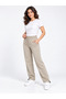 Women's Stone 3-Thread Fleece Lined Comfortable Cut Sweatpants with Adjustable Leg Detail - 3