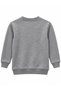 Boy's Crew Neck Sweatshirt with Front Print Gray Melange - 2