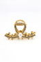 Pearl Zircon Stone Butterfly Metal Buckle