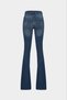 High Waist Flare Leg Full Length Stretch Jeans - 3