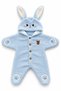 0-6 Months Baby Rabbit Welsoft Plush Jumpsuit Hooded Winter Sleeping Bag - 2