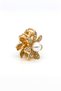 Pearl Zircon Stone Daisy Metal Buckle - 3