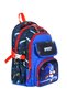 Blue Sonic Themed Leather Printed Men's Primary School Bag Thermal Lunch Bag and Pen Holder - 6