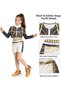 Golden Cosplay Costume Halloween Outfit, Popular Singer Stage Outfit Include Jacket, Tshirt, Shorts - 2