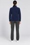 Women's Navy Blue Fleece Fabric Jacket Soft Winter Jacket with 3 Pockets on the Front and Detailed Soft Texture - 5