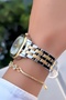 Gold Silver Color Steel Strap Women's Wristwatch -Waterproof- with Bracelet Gift - 5