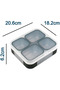 304 Stainless Steel 4 Compartment Bento Box, Individual Leakproof Food Containers with Insulated Lunch Bag, Portable Lunch Box for Office & School, Freezer & Dishwasher Safe - 5